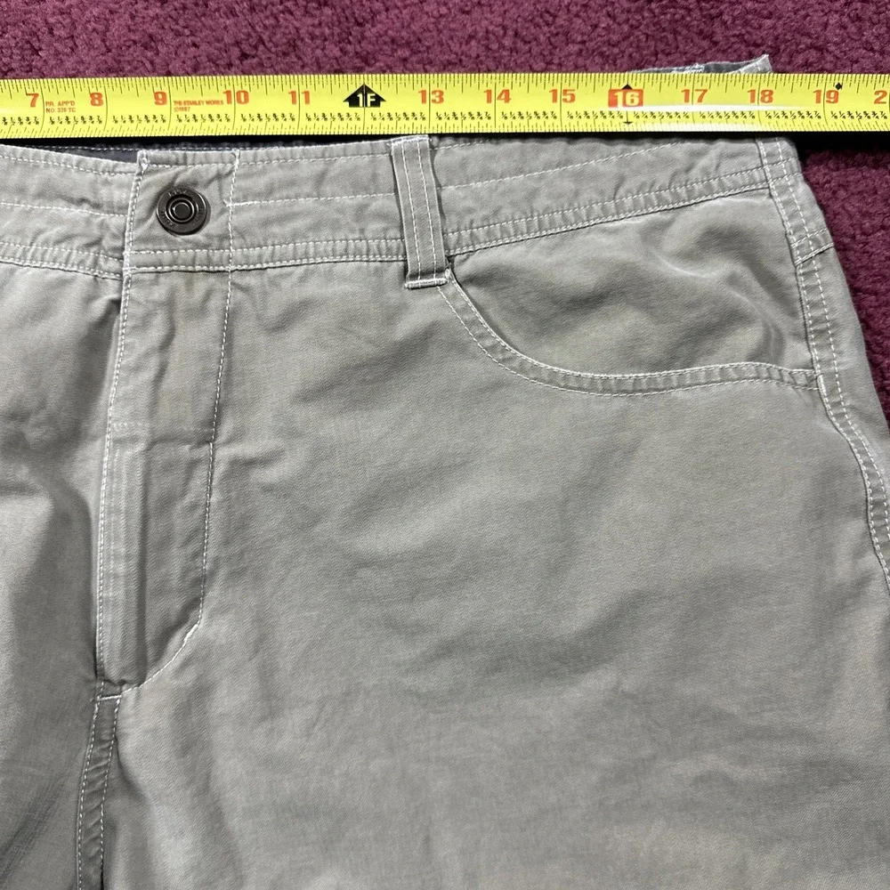 Kuhl Kuhldry Tan Hiking Pants - Ripstop Fabric Cargo Pockets - Men's 36x32